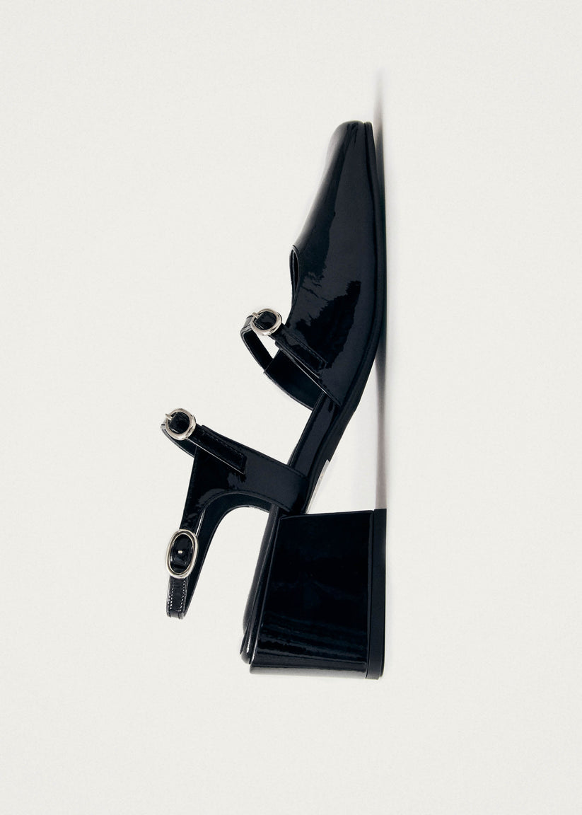 Alohas Withnee Onix Tacones de Cuero Negro Gran oferta