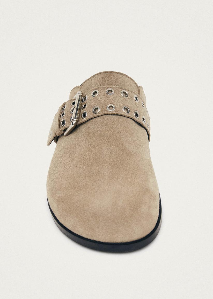 Alohas Halia Zuecos de Cuero Beige Rebajas baratas