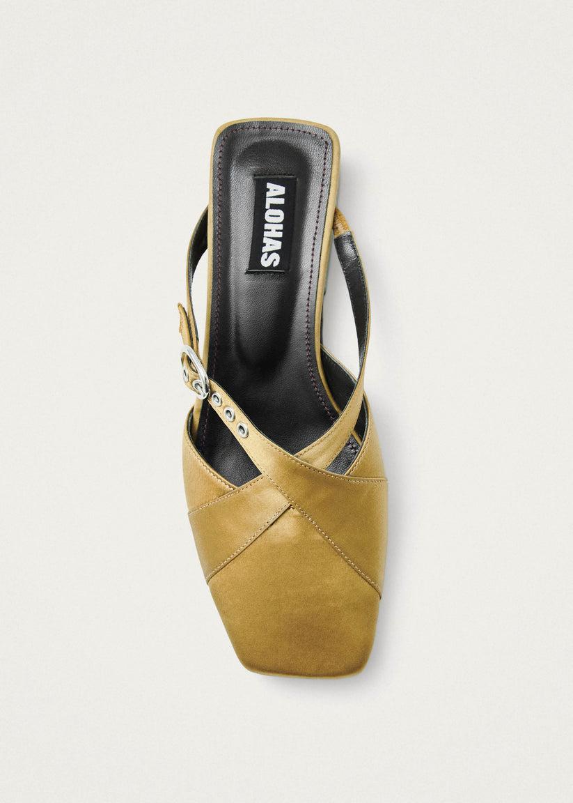 Alohas Adria Silky Mules Dorados En línea