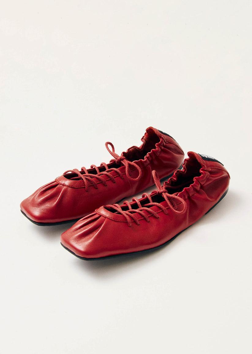 Alohas Aureline Bailarinas de Cuero Rojo Los más vendidos
