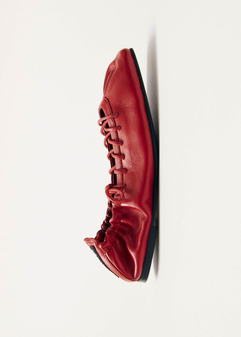 Alohas Aureline Bailarinas de Cuero Rojo Los más vendidos