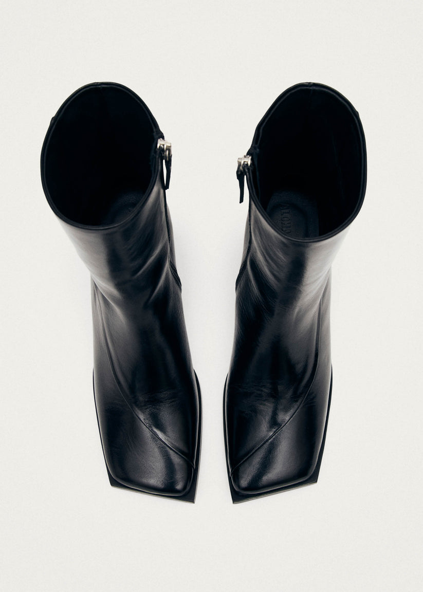 Alohas Chantal Botines de Cuero Negro Tienda