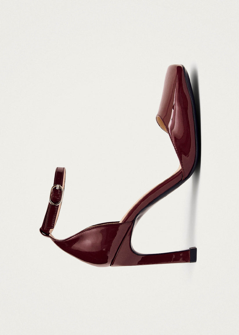 Alohas Liebe Onix Tacones de Cuero Burdeos Rebajas online
