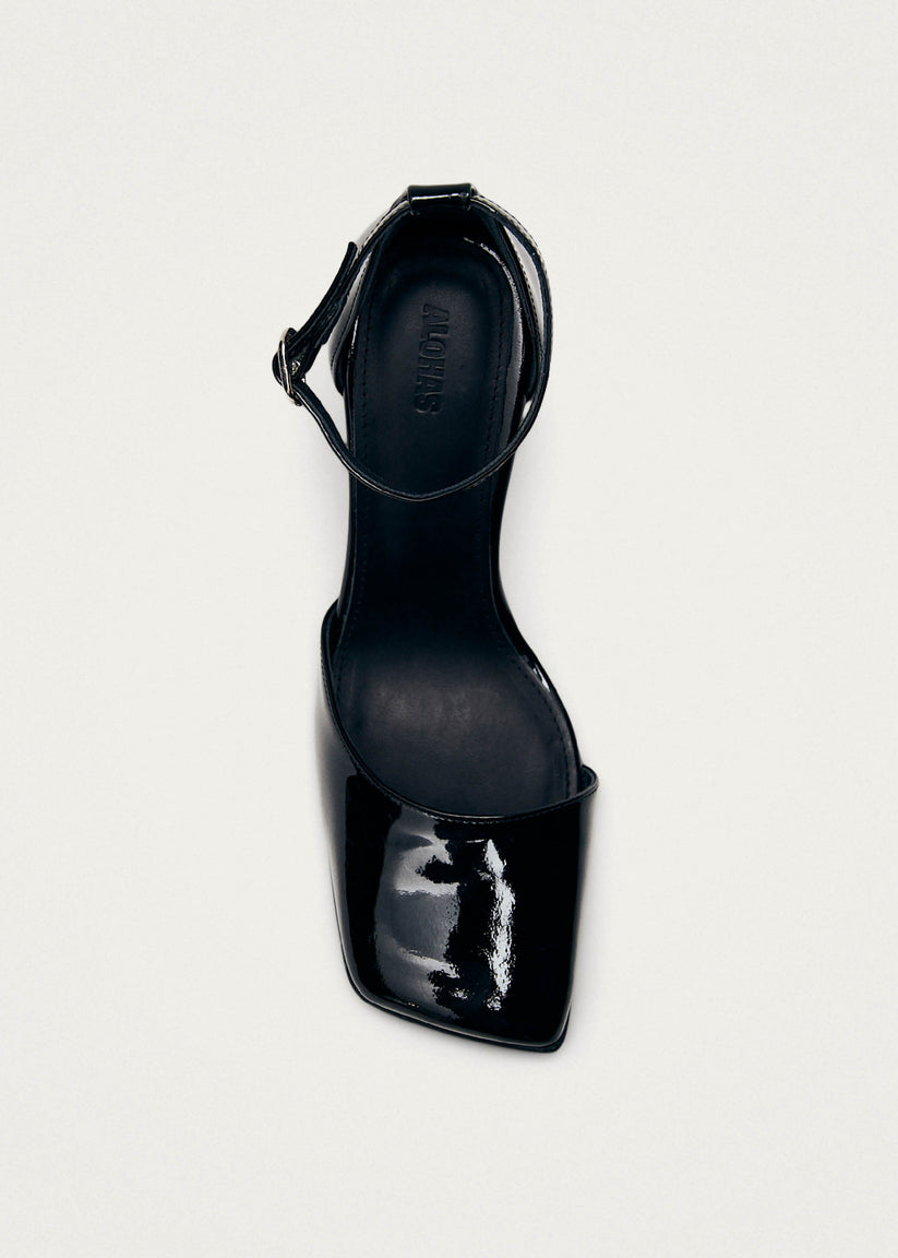 Alohas Liebe Onix Tacones de Cuero Negro Rebajas top