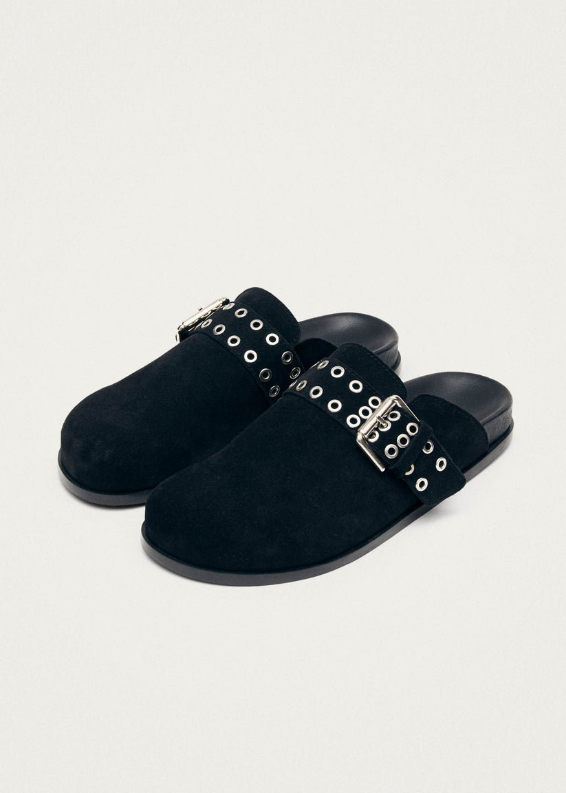 Alohas Halia Black Leather Mules Envío gratis