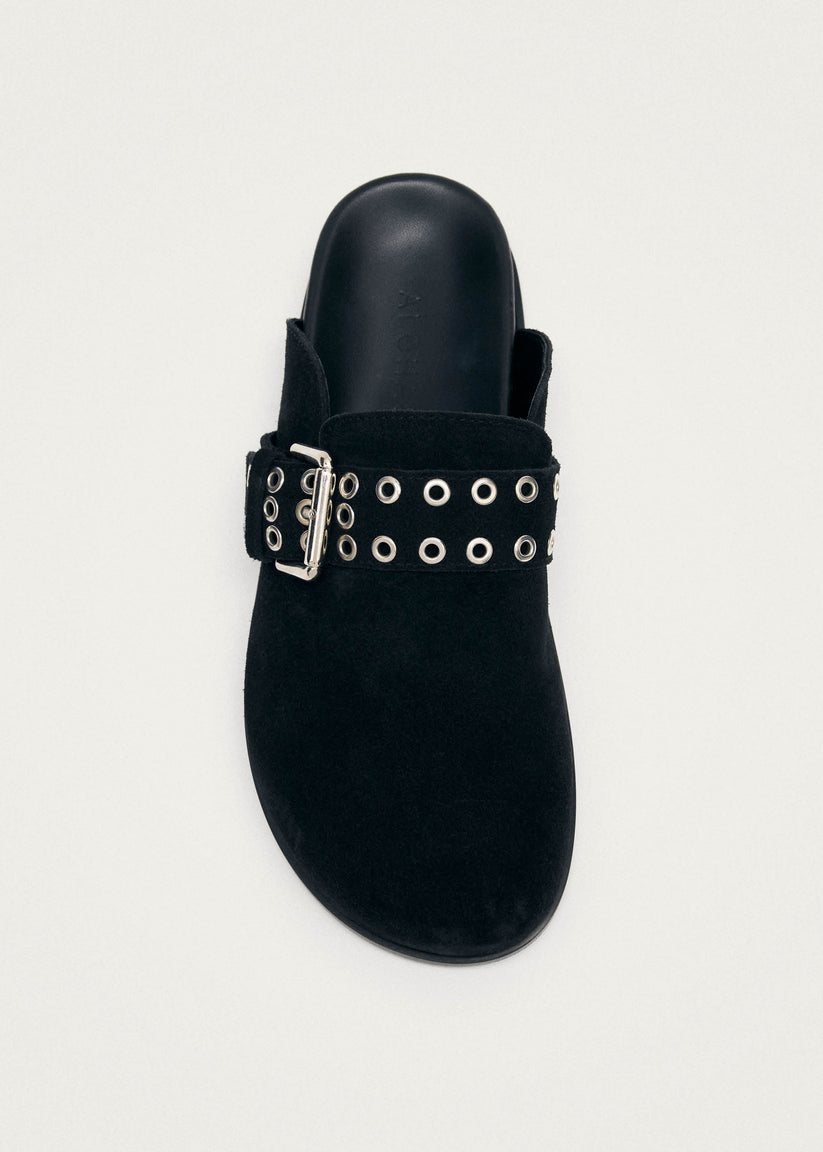 Alohas Halia Black Leather Mules Envío gratis