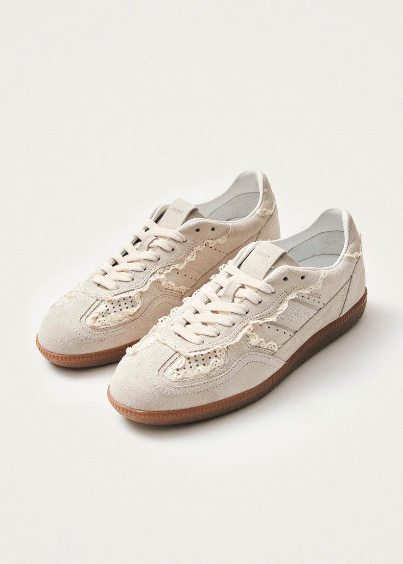 Alohas Tb.490 Zapatillas de Cuero Crema con Crochet Promoción por tiempo limitado