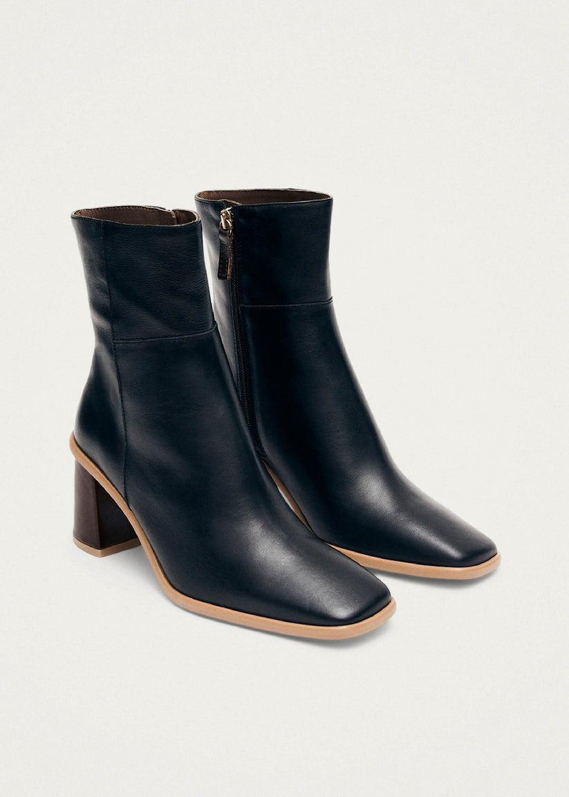Alohas West Vintage Botas Negras de Piel Envío internacional gratuito
