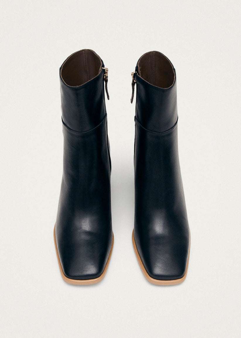 Alohas West Vintage Botas Negras de Piel Envío internacional gratuito