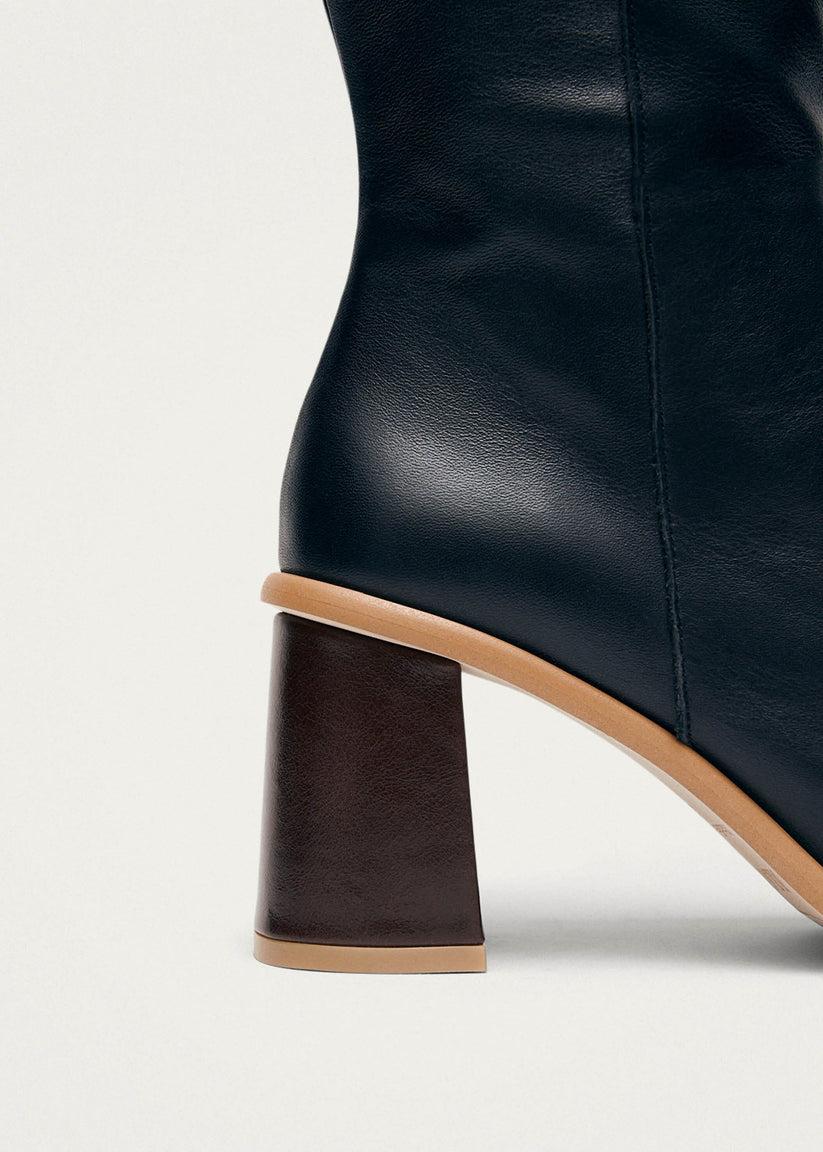 Alohas West Vintage Botas Negras de Piel Envío internacional gratuito