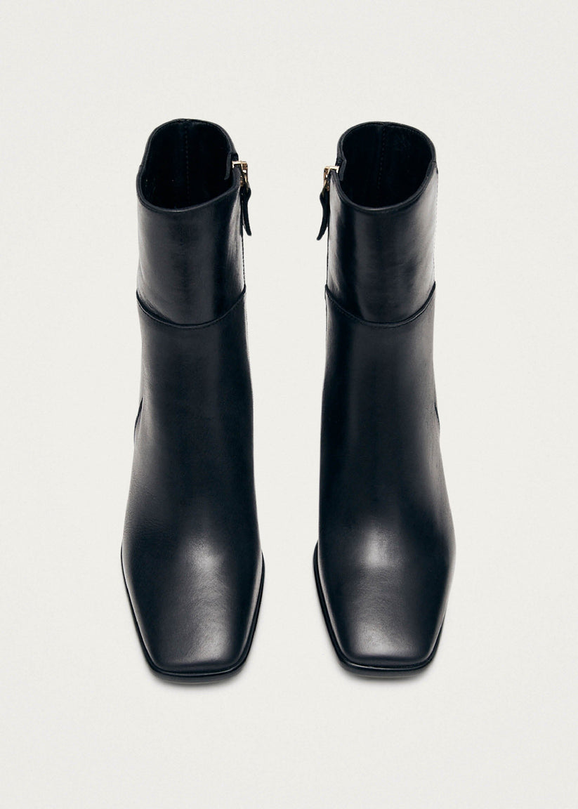 Alohas West Botas de Piel Negras Tienda de fábrica