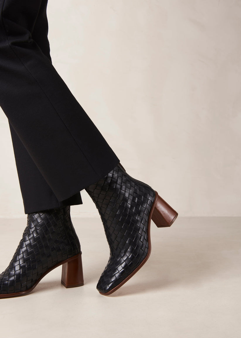 Alohas West Braided Botas Negras de Piel Limitado a 3 días