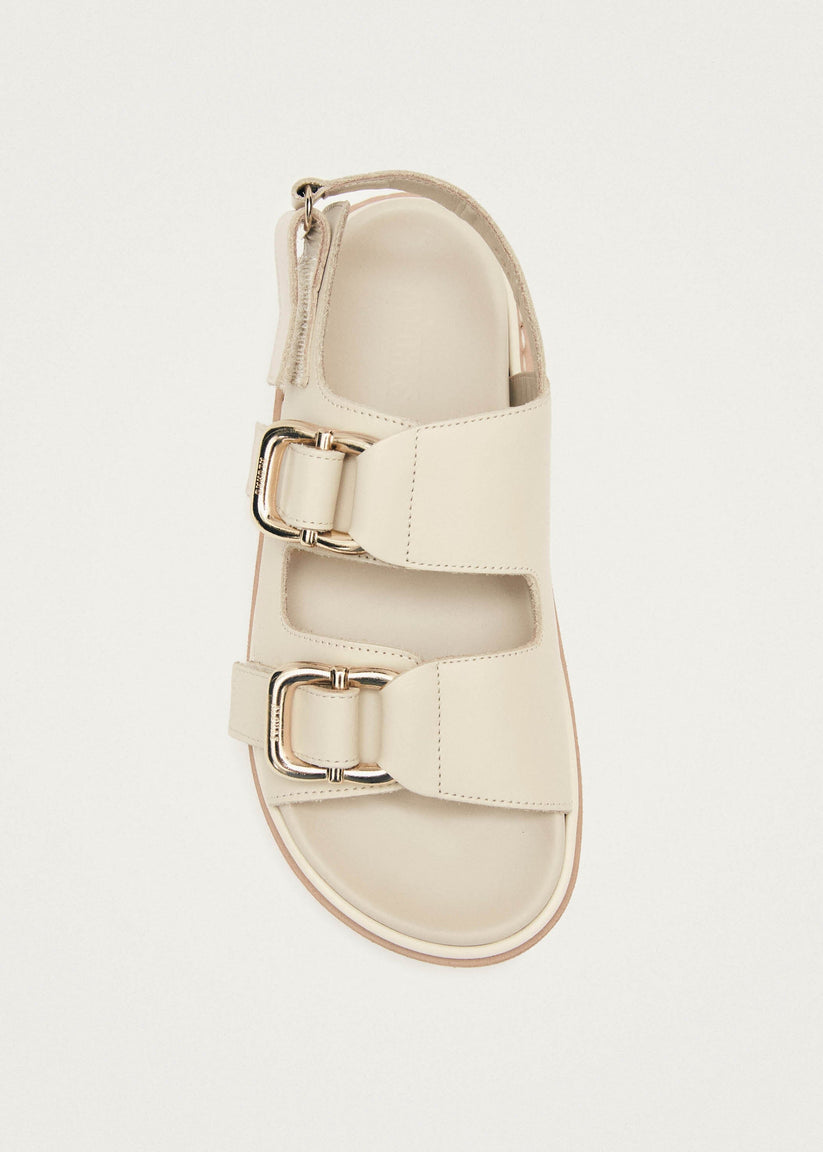 Alohas Harper Sandalias de Piel Blanco Crema Descuentos del mes