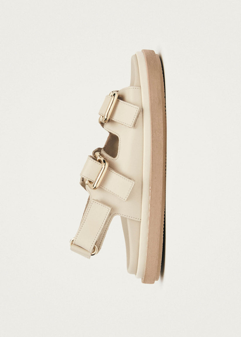 Alohas Harper Sandalias de Piel Blanco Crema Descuentos del mes