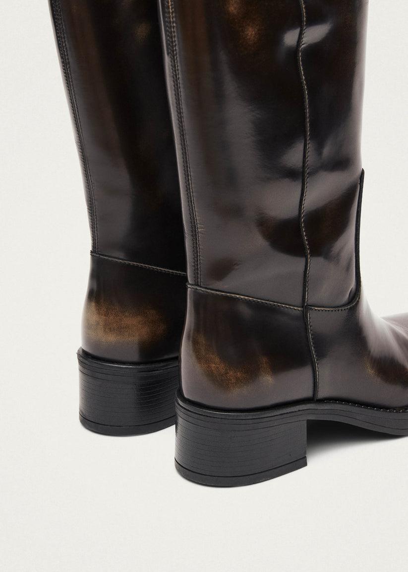 Alohas Sajan Botas de Cuero Marrones Oferta exclusiva