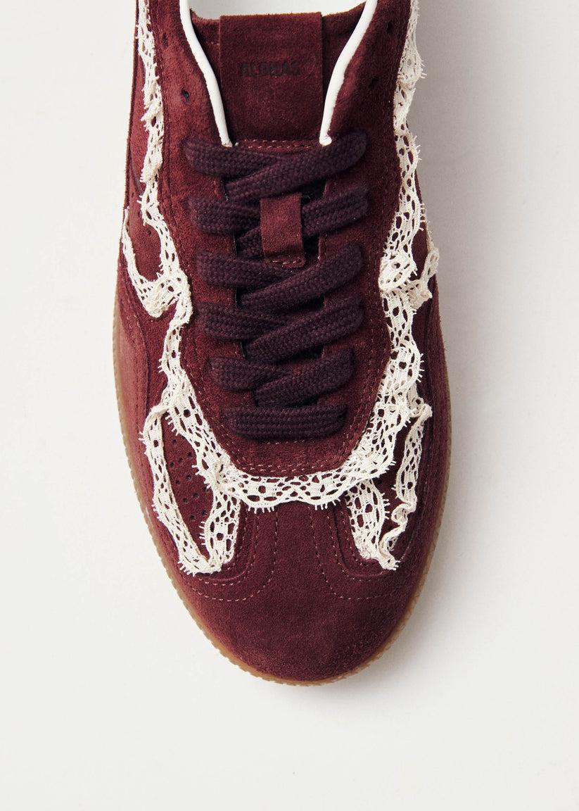 Alohas Tb.490 Crochet Zapatillas de Cuero Burdeos Precio ultrabajo