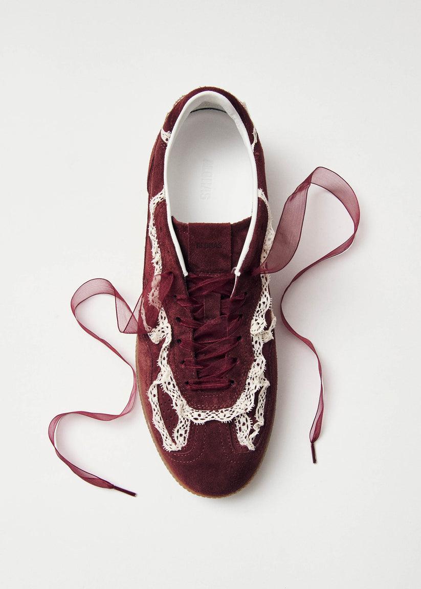 Alohas Tb.490 Crochet Zapatillas de Cuero Burdeos Precio ultrabajo