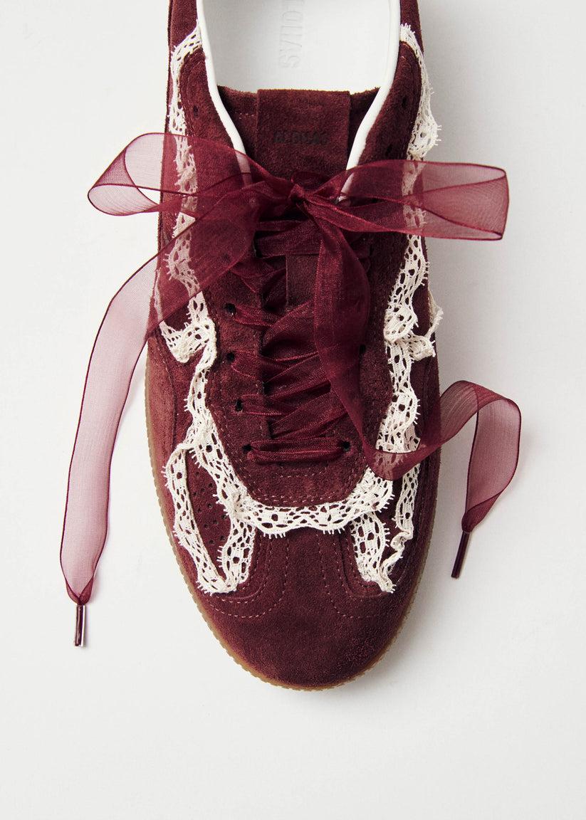 Alohas Tb.490 Crochet Zapatillas de Cuero Burdeos Precio ultrabajo