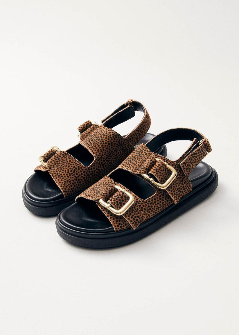 Alohas Harper Soft Tan Leather Sandals Venta caliente