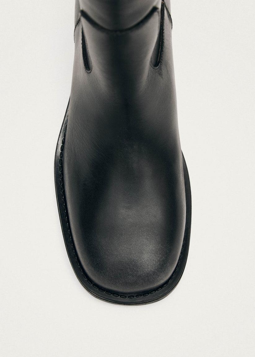 Alohas Sajan Botas de Cuero Negras En oferta