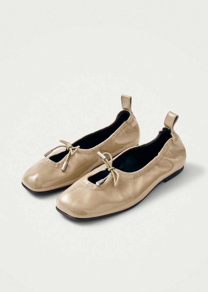 Alohas Rosalind Onix Bailarinas de Cuero Beige Limitado a 3 días