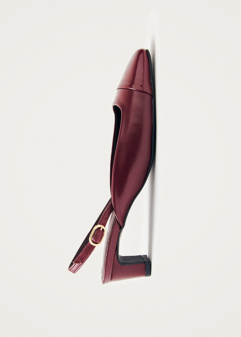 Alohas Lindy Bliss Tacones de Cuero Burdeos Precios de Black Friday