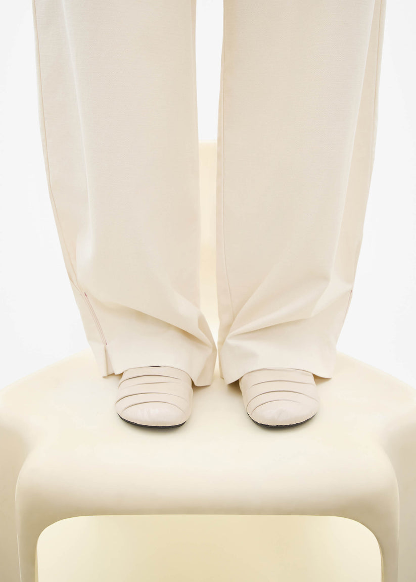 Alohas Shay Bailarinas de Cuero Color Crema Oferta exclusiva