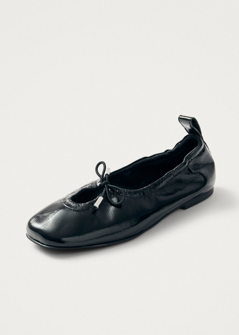 Alohas Rosalind Onix Bailarinas de Cuero Negro Rebajas de fin de temporada