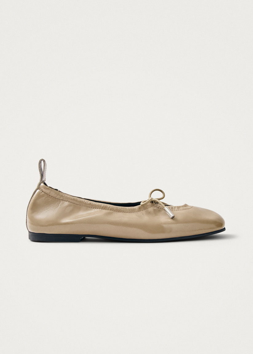 Alohas Rosalind Onix Bailarinas de Cuero Beige Venta caliente