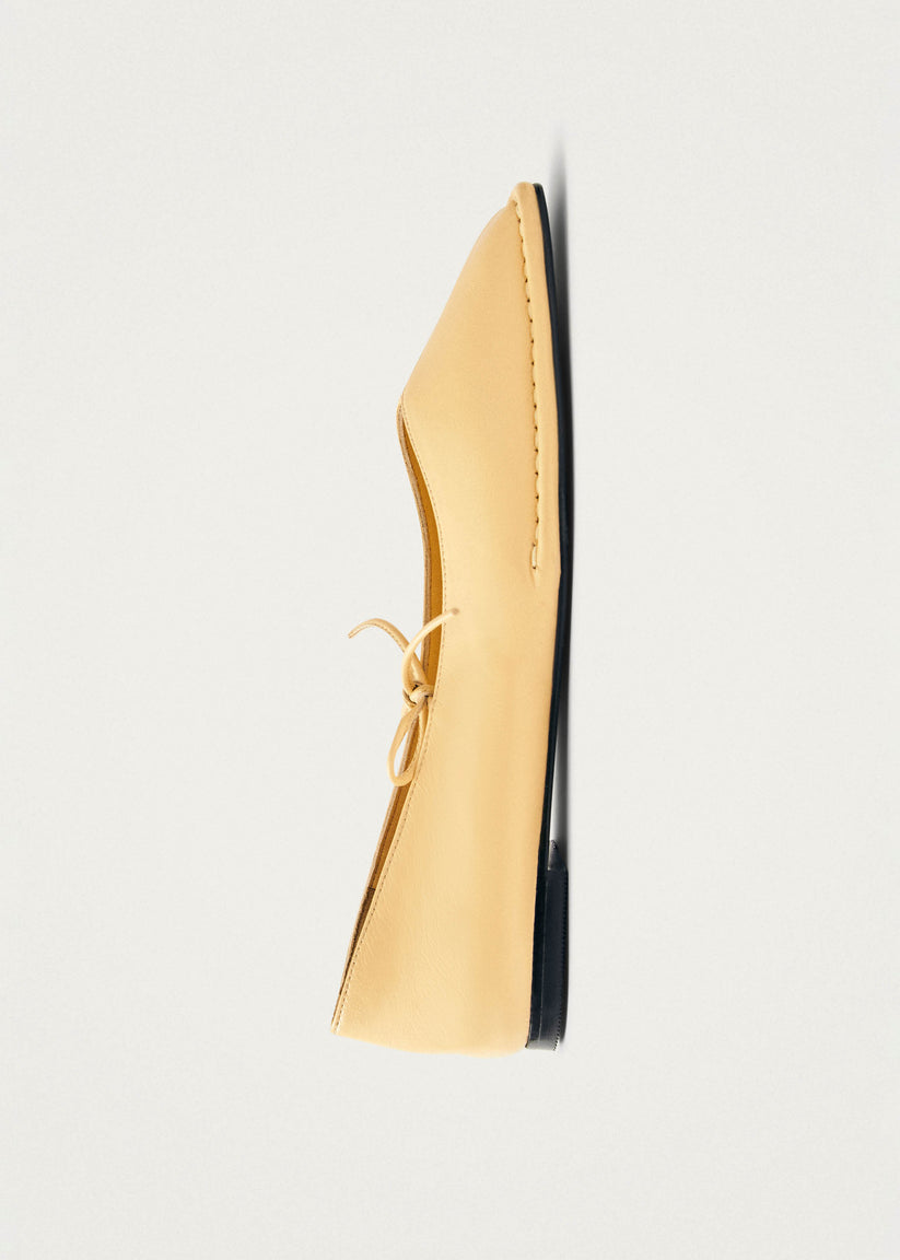 Alohas Sway Bailarinas de Cuero Color Vainilla En oferta