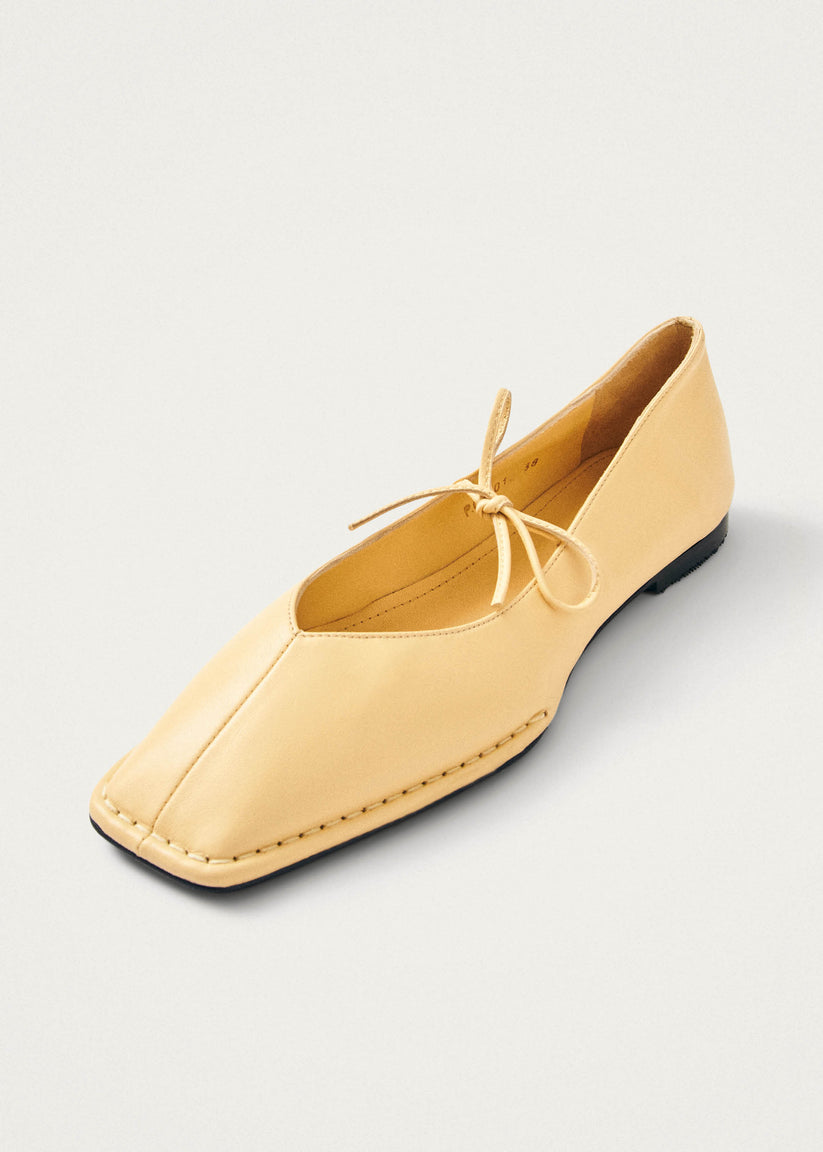 Alohas Sway Bailarinas de Cuero Color Vainilla En oferta