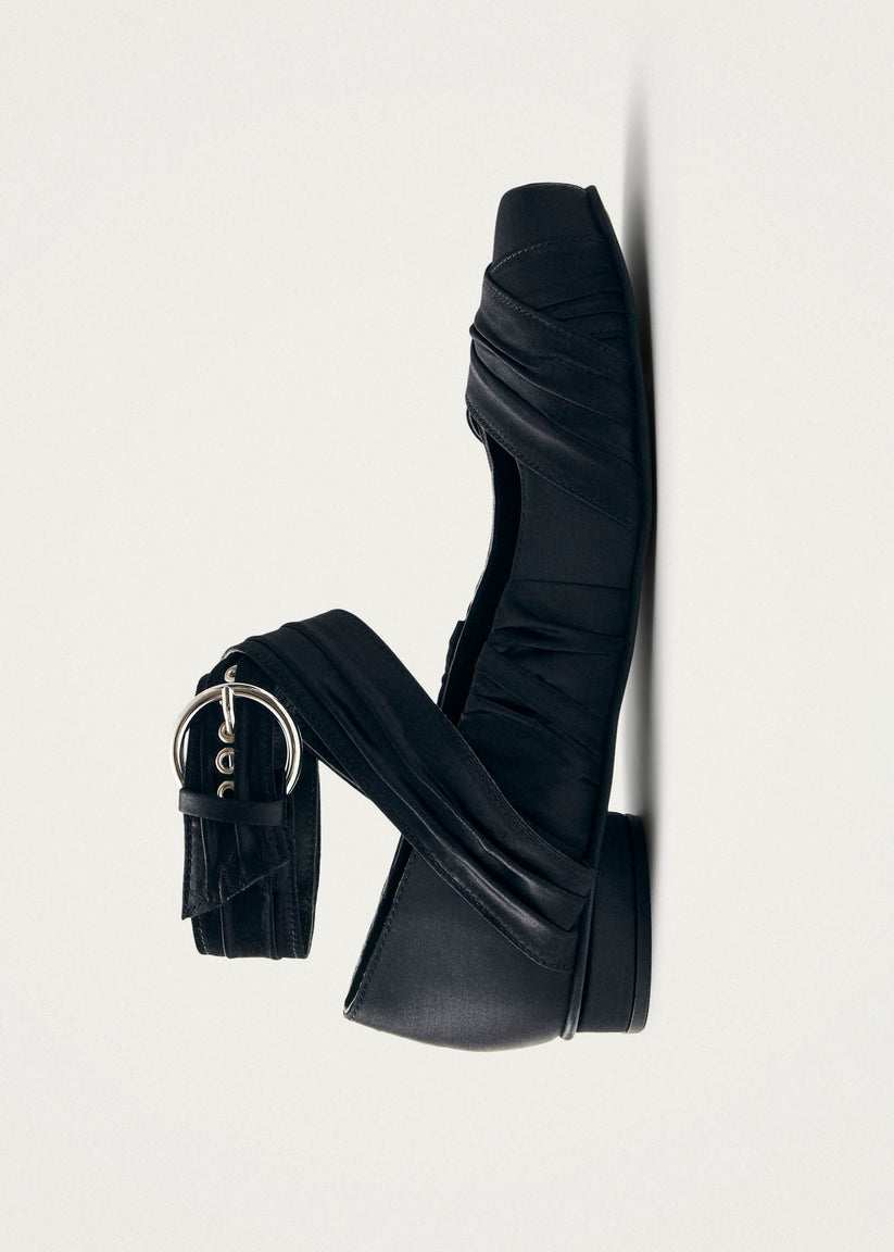 Alohas Volant Silky Bailarinas Negras Descuento