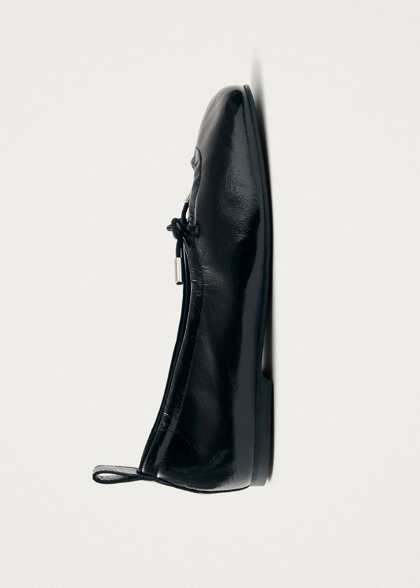 Alohas Rosalind Onix Bailarinas de Cuero Negro Rebajas online