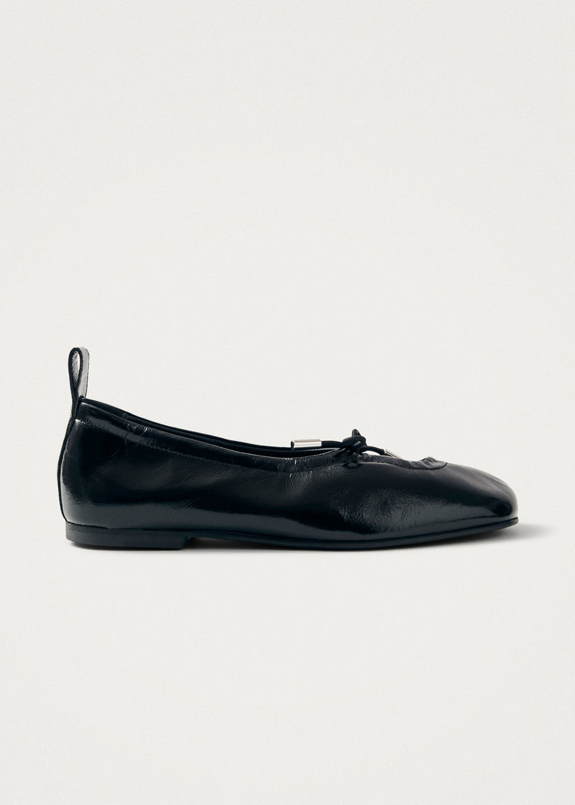 Alohas Rosalind Onix Bailarinas de Cuero Negro Rebajas online