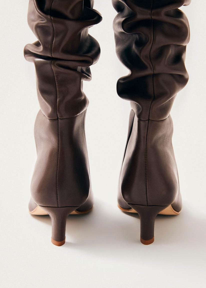Alohas Kalila Botas de Cuero Marrón Últimos 3 días