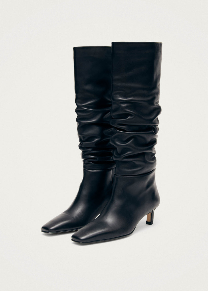 Alohas Kalila Botas de Cuero Negro ÚLTIMAS EDICIONES