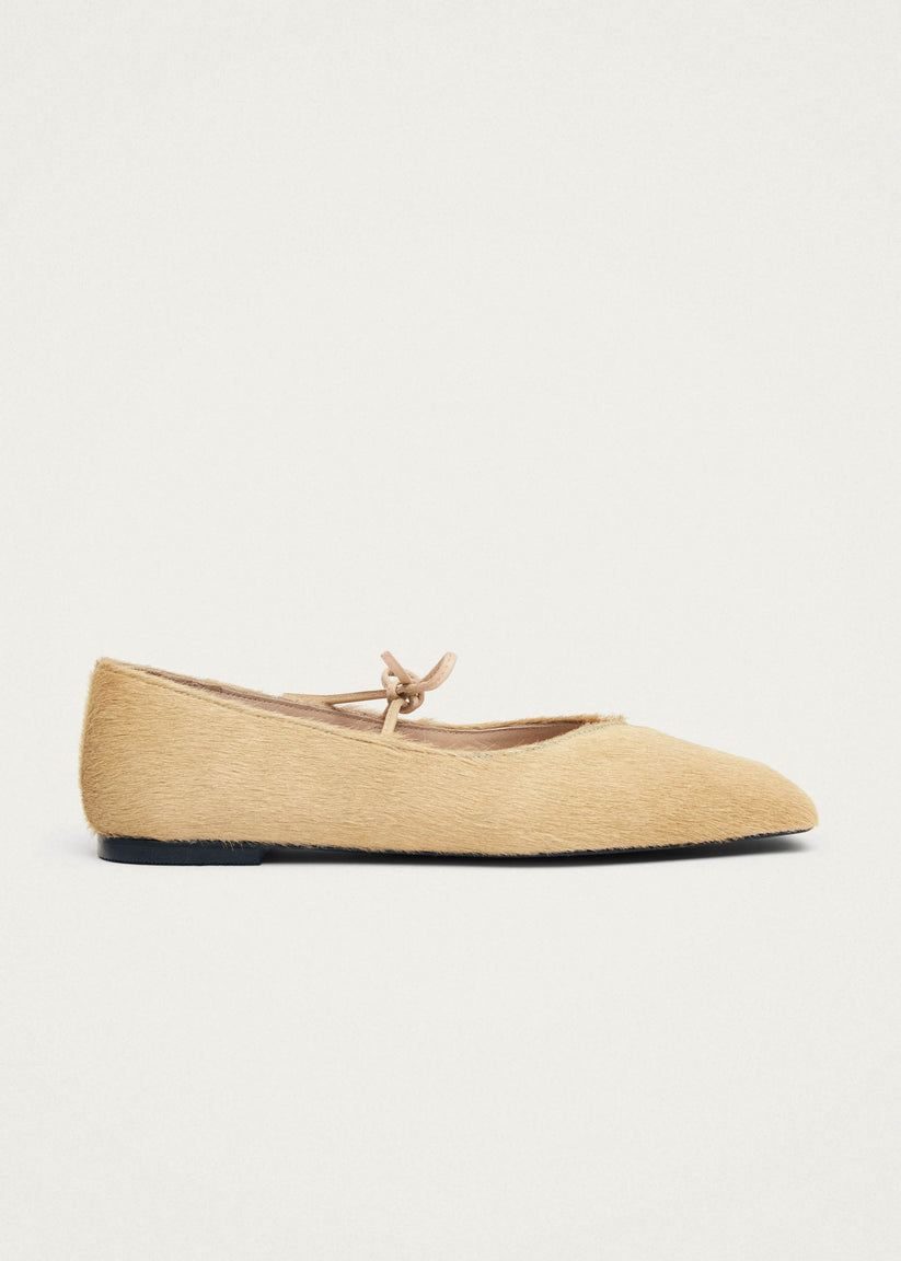 Alohas Sway Soft Bailarinas de Cuero Beige Promoción por tiempo limitado