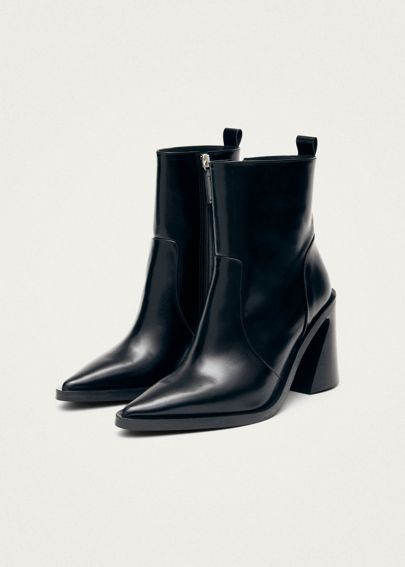 Alohas Haylo Botines de Cuero Negro Ahorra y exporta