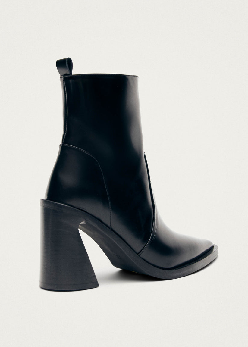 Alohas Haylo Botines de Cuero Negro Ahorra y exporta