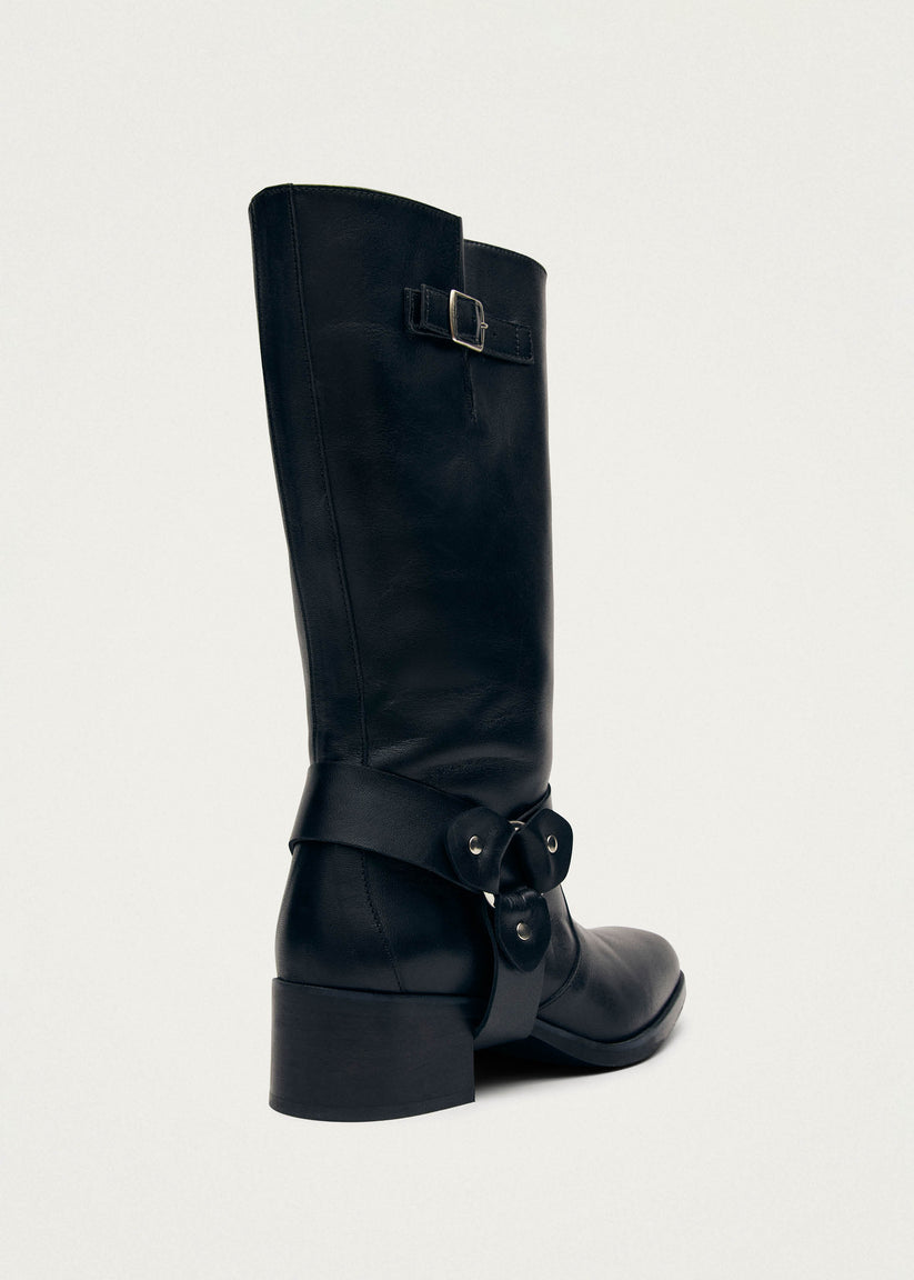 Alohas Rocky Botas moteras de cuero negro 2025
