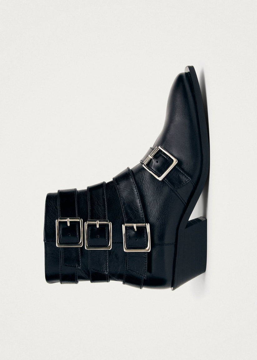Alohas Eras Botines de Cuero Negro Outlet