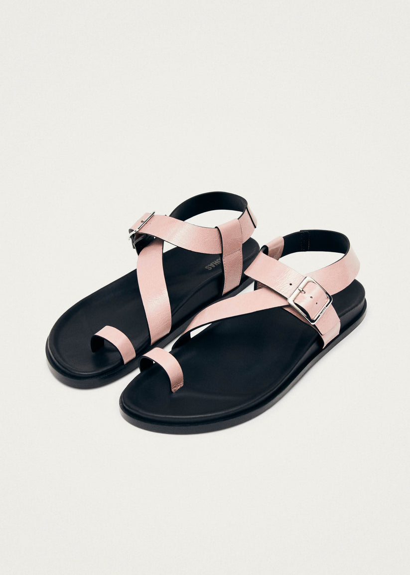 Alohas Siren Onix Sandalias de Cuero Color Rosa Superdescuento