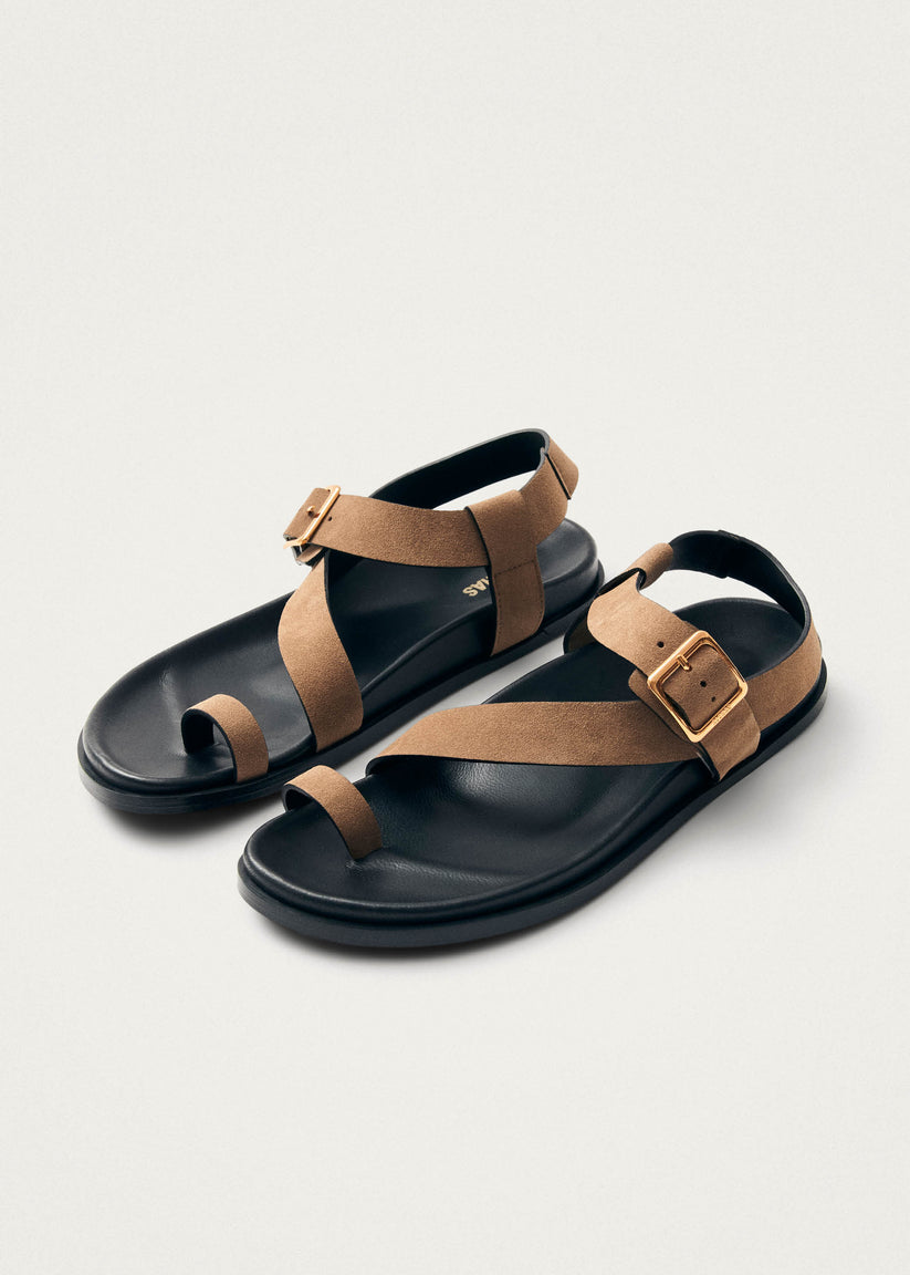Alohas Siren Sandalias de Cuero Ante Color Tan Descuentos del mes