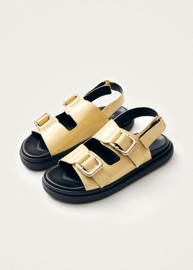Alohas Harper Onix Sandalias de Cuero Color Vainilla Precio ultrabajo