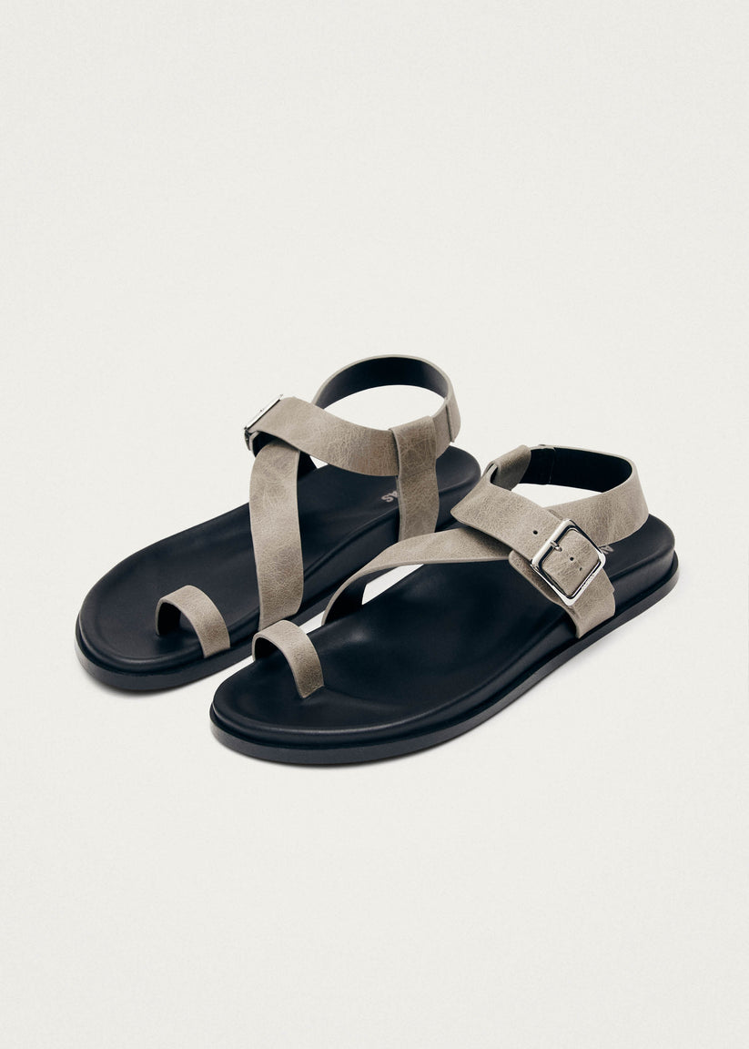 Alohas Siren Vintage Sandalias de Cuero Gris Gran oferta