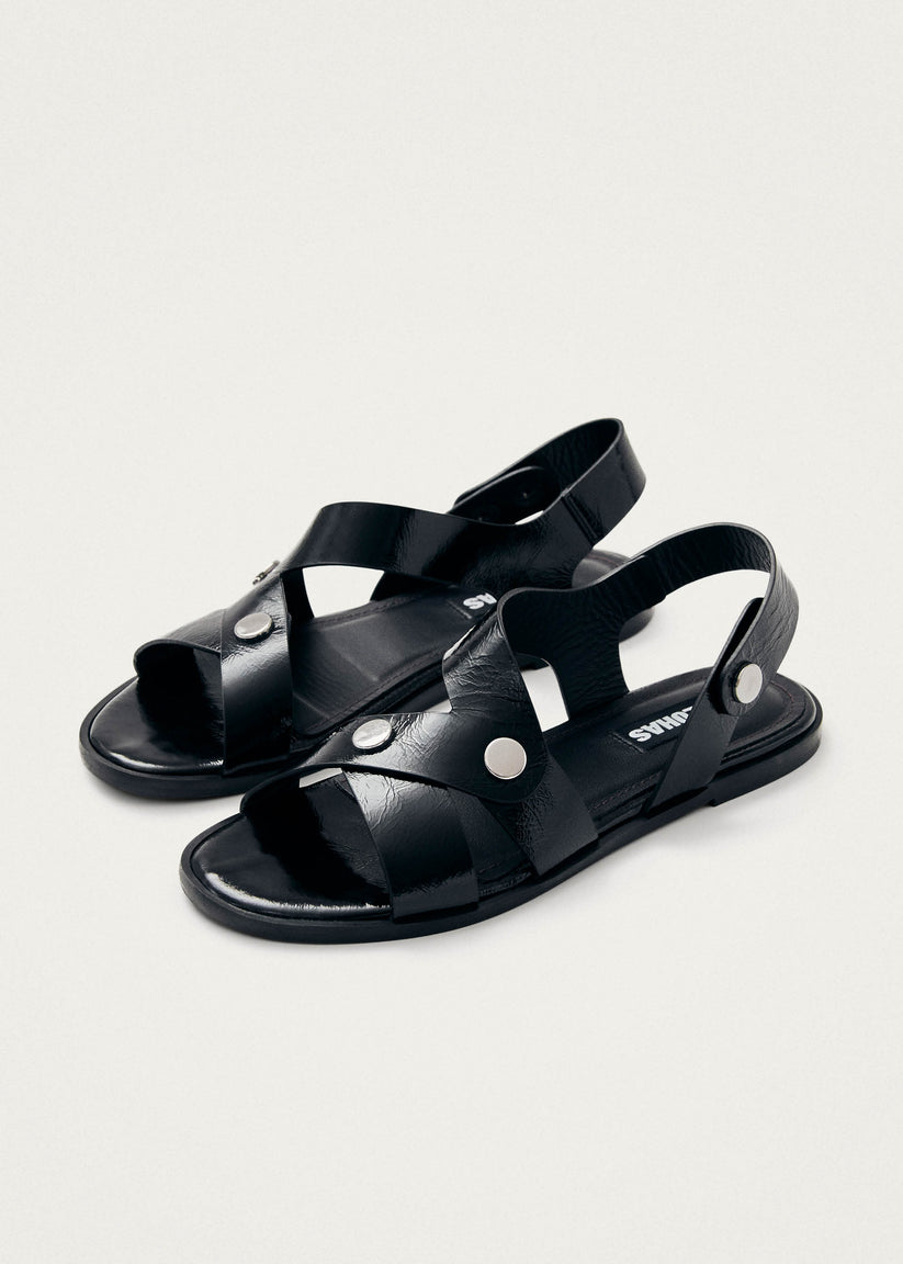 Alohas Mindy Onix Sandalias de Cuero Negro Los más vendidos