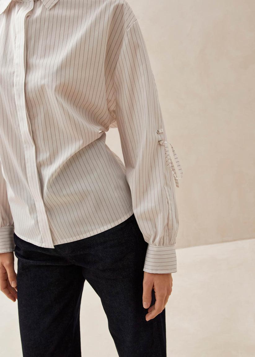 Alohas Sugar Red Thin Stripes Shirt Tienda