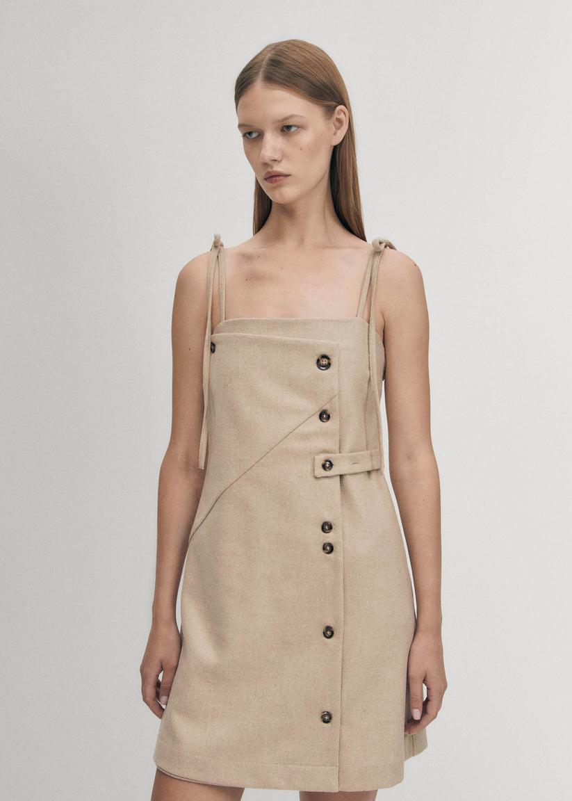 Alohas Gala Vestido Beige Envío gratis