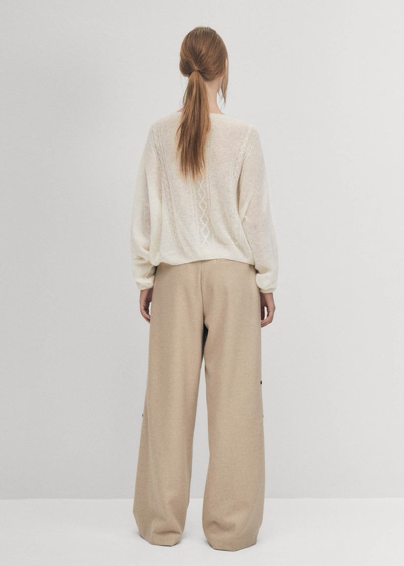 Alohas Corden Cardigan Color Crema Envío internacional gratuito