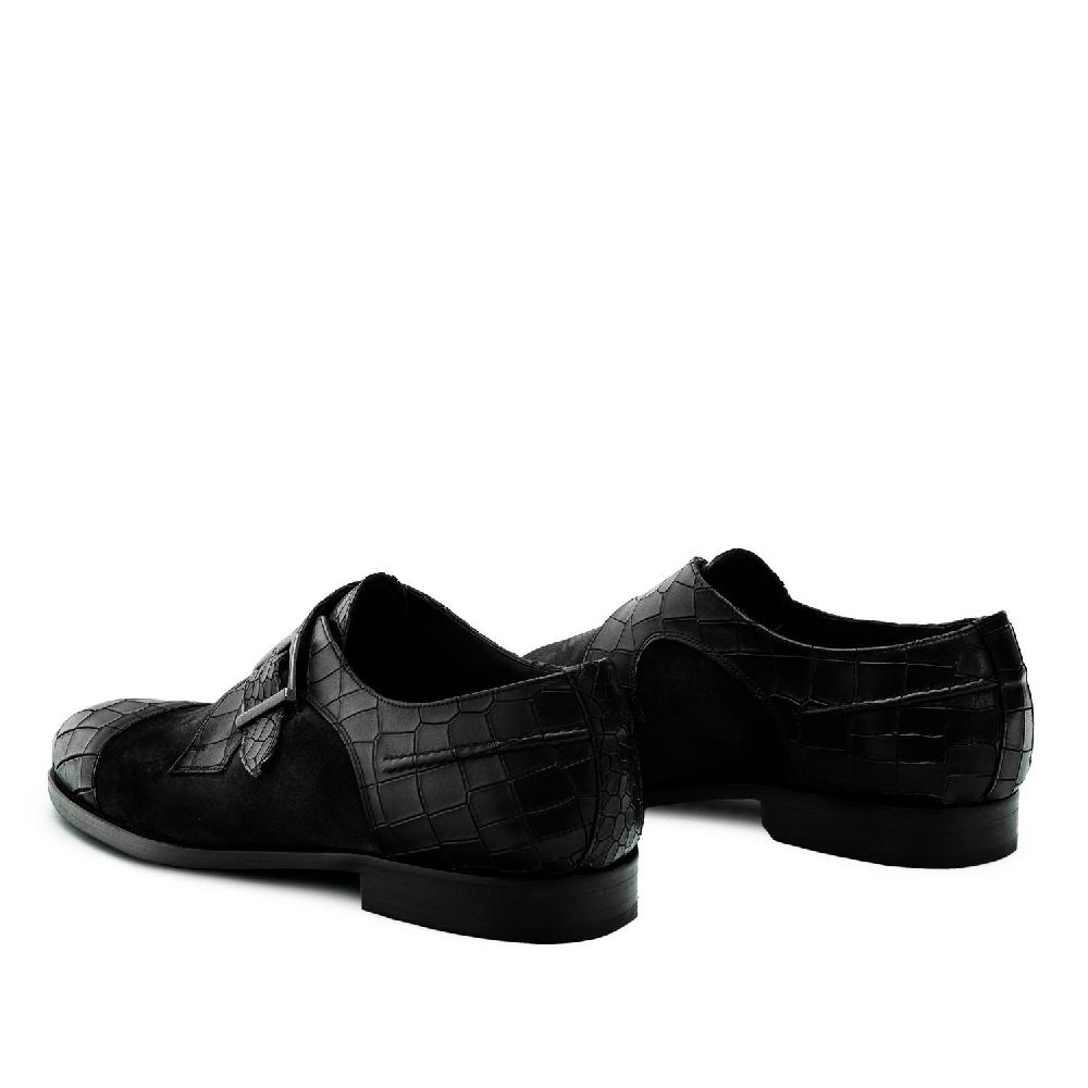 Andres machado Zapato Monk Serraje Coco Negro Descuentos del mes